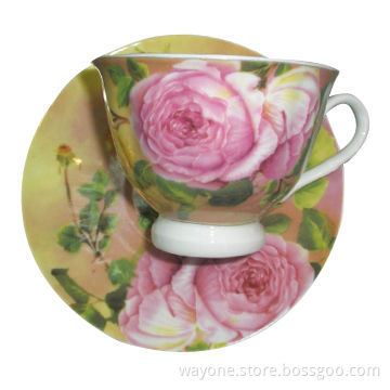 12 Pieces 220cc Cup and Saucers/Tea Ser/Coffee Set, Suitable for Promotions, with FDA/SGS Marks